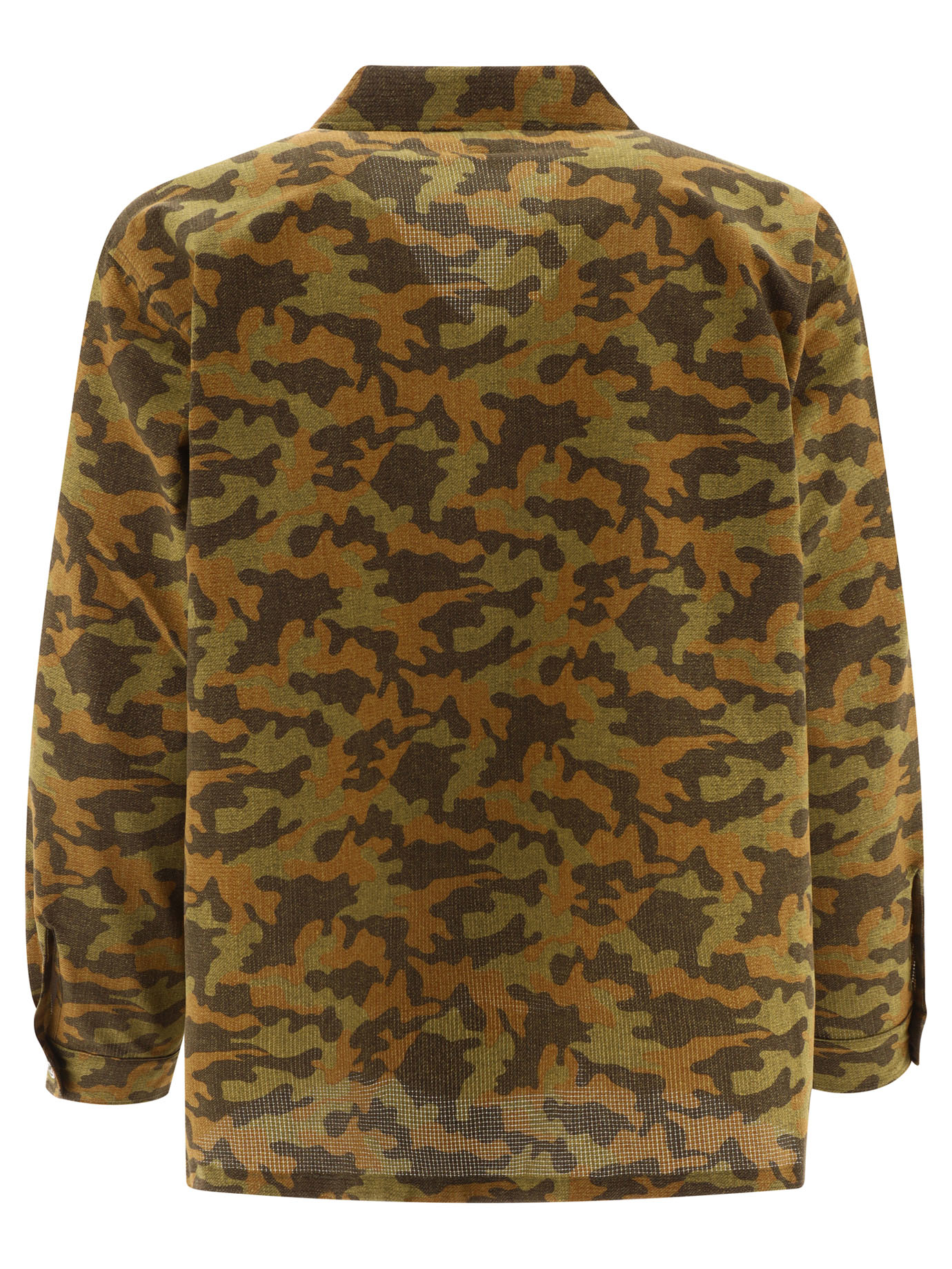 SOUTH2 WEST8 Green Camo shirt